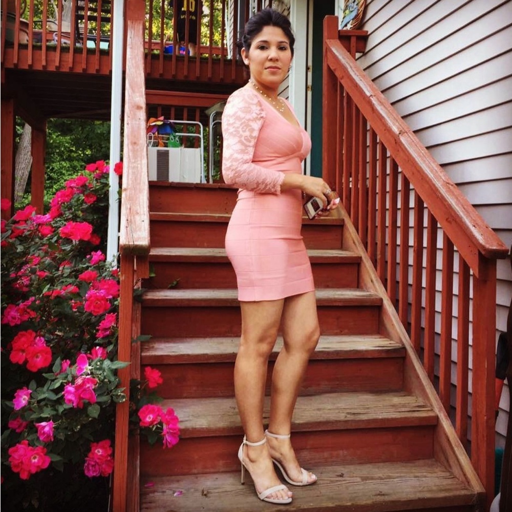 BEBE MIDI bandage dress